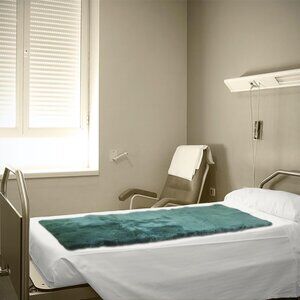 Natural Medical Classic Sheepskin Rectangular Bed Pad | 1-Piece | Emerald